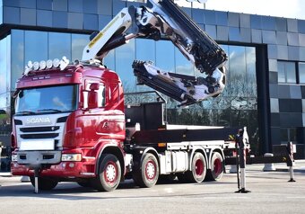 9044 - Scania G480 - 8x4 - Valník + HR-PALFINGER PK 78002 SH - 3