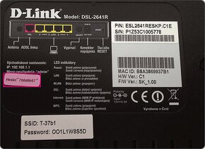 Predám router D-LINK DSL-2641B ADSL2+ WIRELESS ROUTER - 3