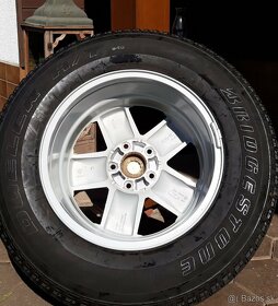 alu R18 5x127 orig. Jeep, + senzory + pneu 255/70 - 3