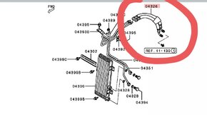 Hydraulické hadice olejový chladič Mitsubishi L200 Pajero - 3