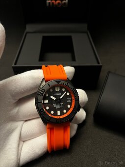 Seiko mod SKX Orange Marine - 3