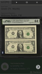 PMG 64 -  KB Block 1922 / 1$ 1995 Federal - 3