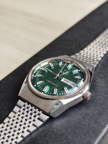 TIMEX Q Diver Reissue GMT - Green & Silver + Originál box - 3