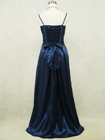 Krásne modré spoločenské šaty - 42 -48 XXL - 3