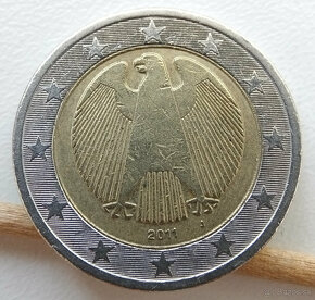 2 Euro  Nemecko 2011 J  -  dvojitý jazyk - 0010 - 3