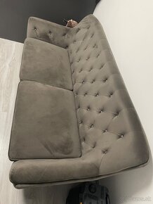 Sedačka chesterfield sivá - 3