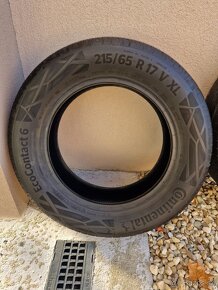 215/65 R17 Continental Eco Contact 6 najazdené 800 km - 3