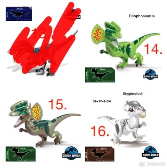 Obrovské dinosaury typ lego - nové, nehrané - 3