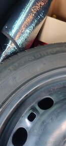 Predám plechové disky + zimné gumy 5x100 195/55 r15 - 3