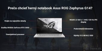 Predám ASUS ROG Zephyrus G14 GA401QC - 3