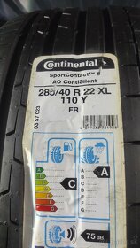 Continental 285/40R22 letné nové - 3