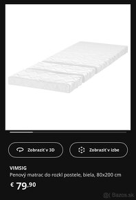 Rastúca posteľ IKEA BUSUNGE s matracom - 3