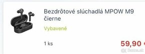 Bezdrôtové slúchadlá Mpow M9 - 3