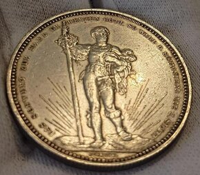 Švajčiarsko 5 frankov 1879 Bazilejský strelecký festival - 3