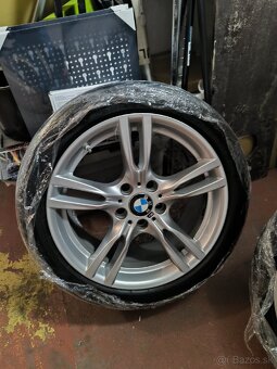 Original bmw 5x120 r18 72.6 continental pneu krasny stav - 3