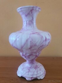 Ružová váza, ozdobná keramika - 3