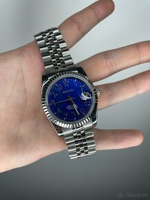 Hodinky Seiko Mod Blue Arabic Dial - 3