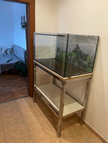 Akvarium +nerezovy stojan - 3