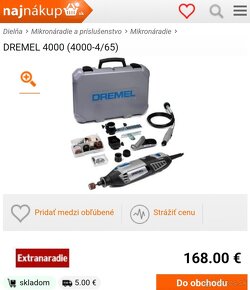 Predám nepoužité multifunkčné náradie Dremel 4000 - 4 / 65 - 3