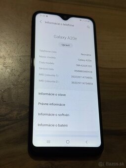 Predám Samsung Galaxy A20e 32GB Blue Malé známky - 3