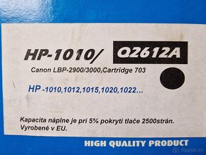 Toner Q2612A nahrada HP 1010 - 3