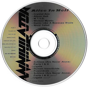 cd Annihilator – Alice In Hell 1989 - 3