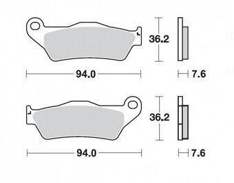 Brzdové platničky predné KTM,Husqvarna,Gas-Gas - 3