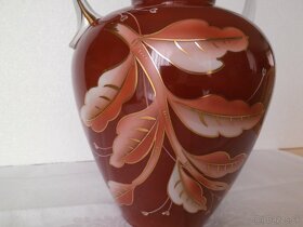 Krásná stará ručně domalovaná váza sign. obs. 4,4 litru. - 3
