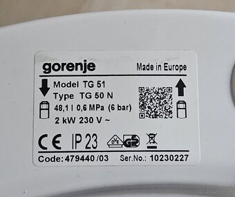 Bojler Gorenje, 50 l. - 3