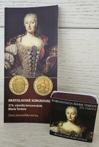 Zlata zberatelska minca 100€ Korunovacia Maria Terezia 2016 - 3