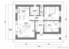 3 IZ BUNGALOV S  ÚŽITKOVOU PLOCHOU 83 M2 - 3