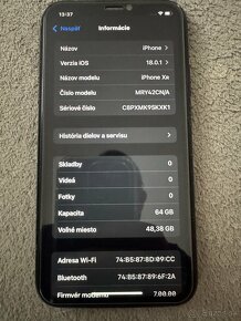 Iphone xr black 64gb ios 18.1 - 3