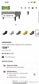 IKEA Kreslo STRANDMON komplet set neodbalené - 3