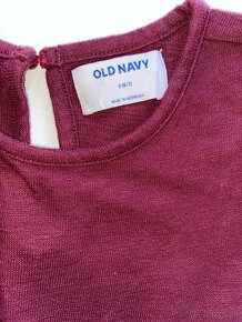 Old navy bordovy teplejsi overal velkost 6 r (116) - 3