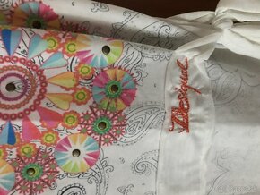 NOVÉ DESIGUAL originál white damske tricko M/L - 3