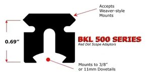 Jednodielna montáž BKL 554MB 11mm weaver - 3
