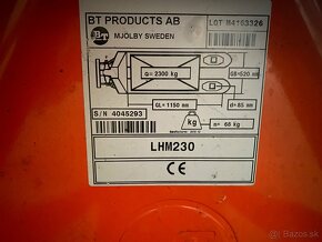 Paletovy vozik toyota BT LHM230, moznost odpoctu dph - 3