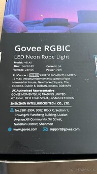 Predám Govee RGBIC LED NEON 10m - 3