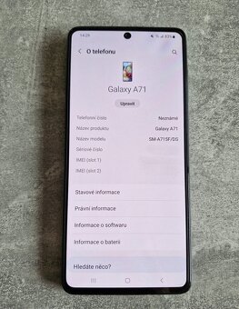 Samsung Galaxy A71 modrý 6/128GB 64mpx - 3