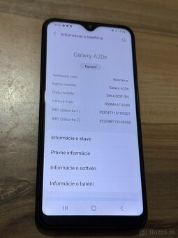 Predám Samsung Galaxy A20e 32GB Black známky používania. - 3