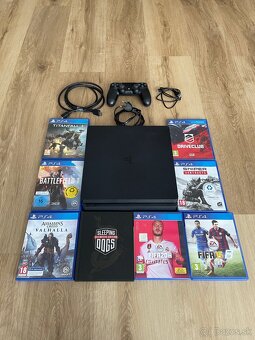 PS 4 Slim 1TB, 8 hier, 1x Dualshock - 3