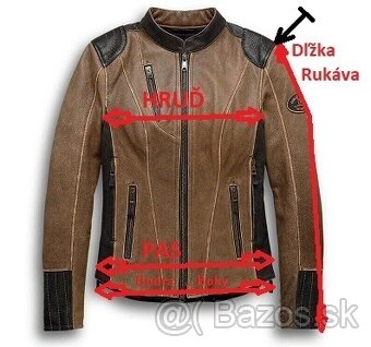 Moto Damska Bunda Kozena Harley Davidson - 3