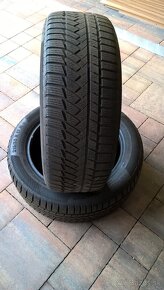 ZIMNÉ pneu 215/55 R17 98V XL dezén cca 5-6 mm LEN 35,- €/kus - 3