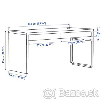 Predám stôly Ikea Micke 30e BRATISLAVA RUžInOV - 3