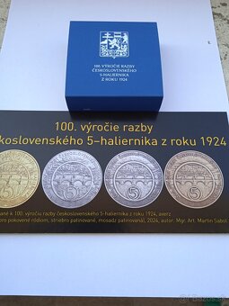 Strieborná medaila - 100.výročie razby Československého 5-ha - 3