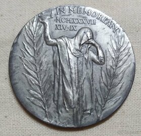 Medaila k smrti T.G.Masaryka 1937 - 40mm - 3