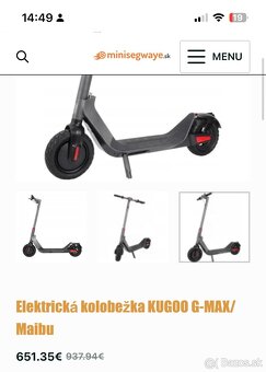 Predam Eletricka kolobezka Kugoo G-Max - 3