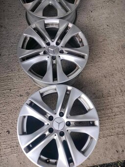 4ks alu disky orig. Mercedes Benz 5x112 R17 - 3