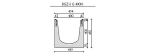 Vysoko záťažové betónové žľaby BGZ – S 400 - 3