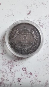 Vzácna minca 5koruna Franz josef 1906RRR - 3